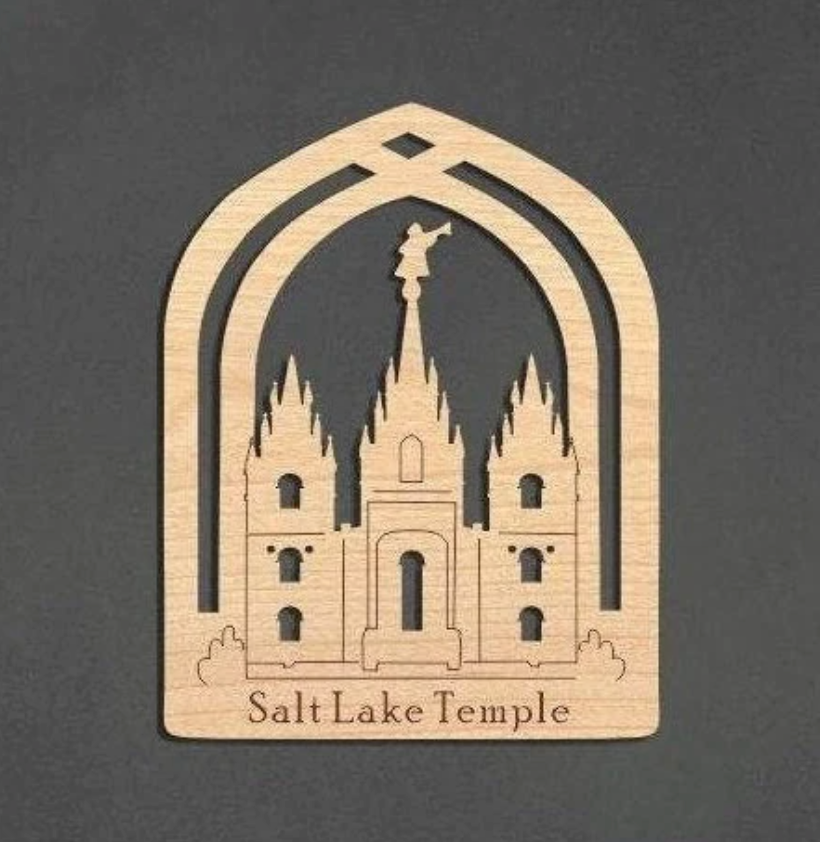 Custom LDS Temple Christmas Ornament