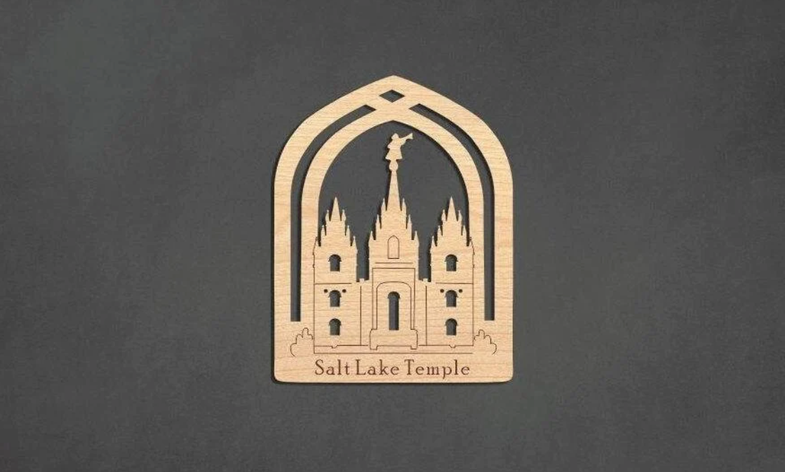 Custom LDS Temple Christmas Ornament